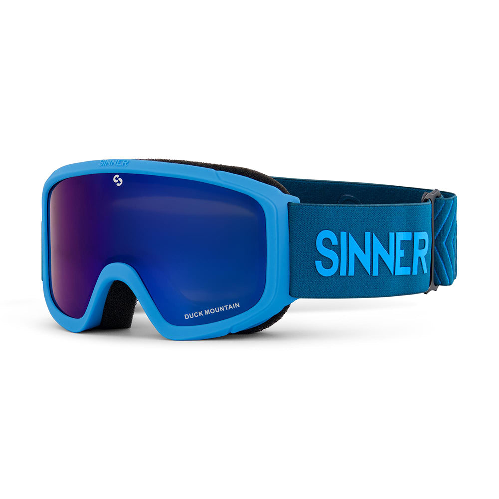 Sinner Duck Mountain Kids Ski Goggles 4 10 yrs Blue