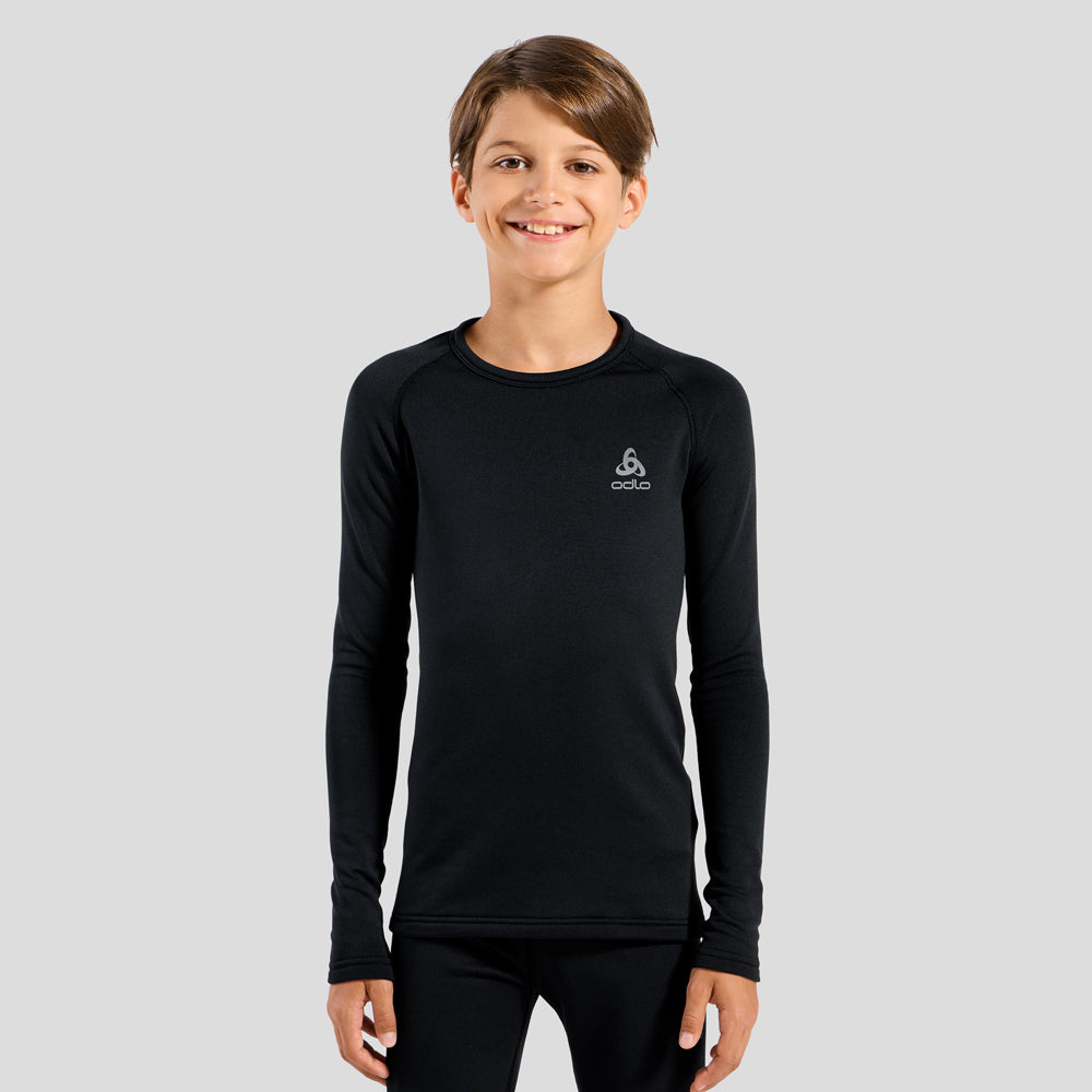 Odlo Kids Warm Crew Thermal Top (Black)