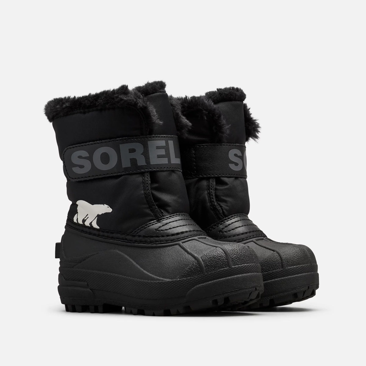 Sorel Snow Commander Kids Snow Boots (Black)