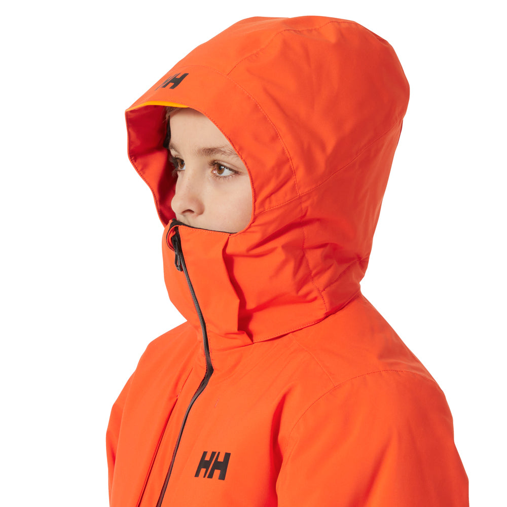 Helly Hansen Junior Alpha Ski Jacket Cherry Tomato Little Adventure Shop