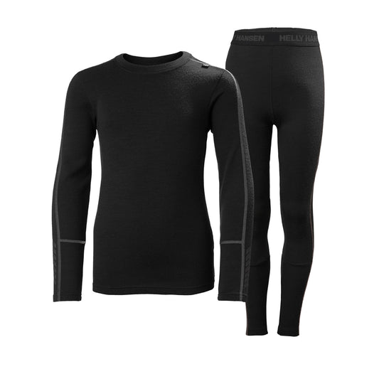 Helly Hansen Junior Lifa Merino Thermal Set (Black)