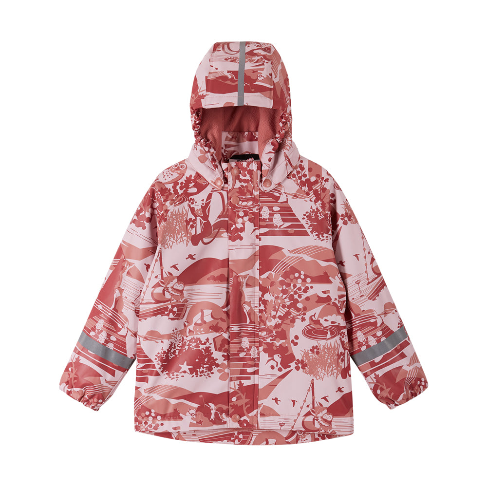 Reima Koski Kids Fleece Lined Waterproof Jacket (Rose Blush)