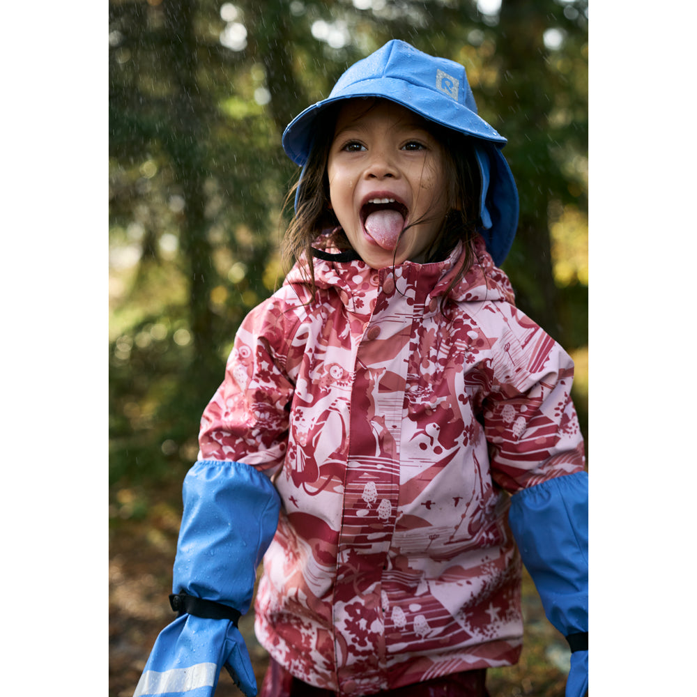 Reima Koski Kids Fleece Lined Waterproof Jacket (Rose Blush)