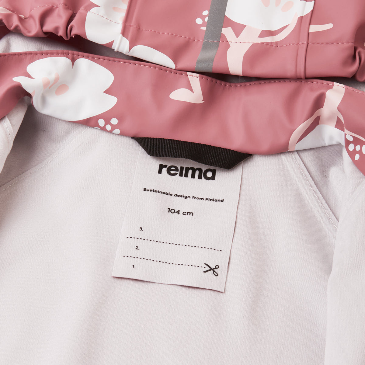 Reima Vesi Kids Waterproof Jacket (Rose Blush Tulip)