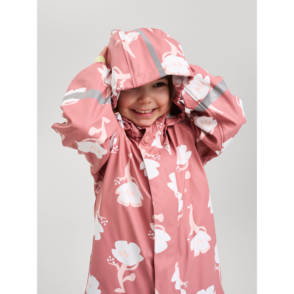 Reima Vesi Kids Waterproof Jacket (Rose Blush Tulip)