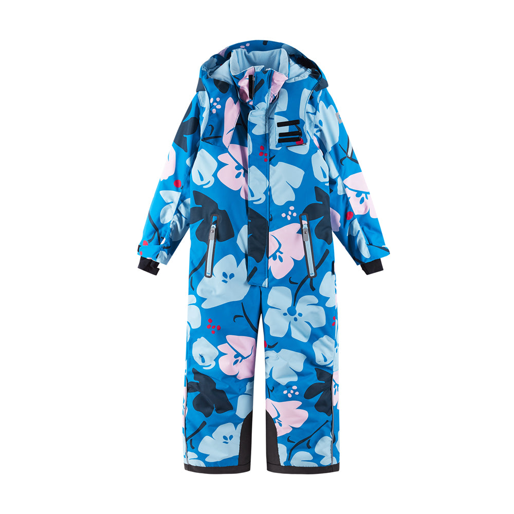 Reima Kids Reach Waterproof Ski Suit (Blue Floral)