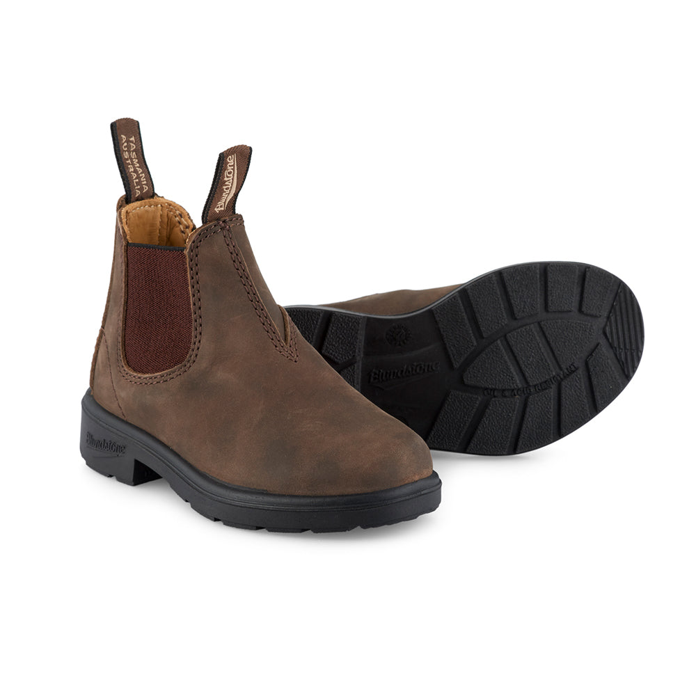 Blundstone kids chelsea boots in brown