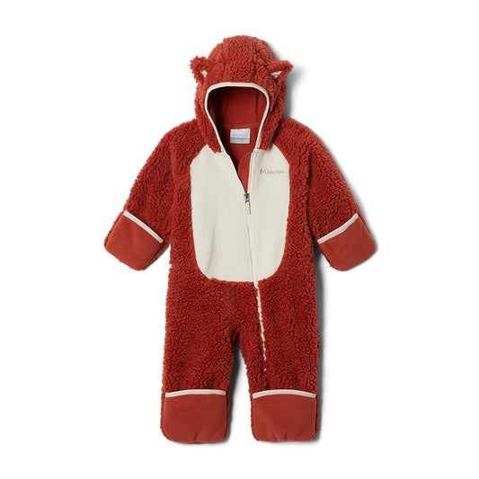 Columbia Foxy Baby Sherpa Bunting in rusty red