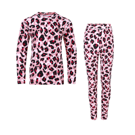 Dare2B Kids' Pow II Baselayer Set (Cheeta Print)