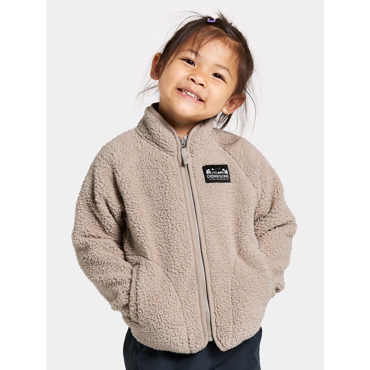 Didriksons Kids Gibbs Fleece Jacket (Beach Beige)