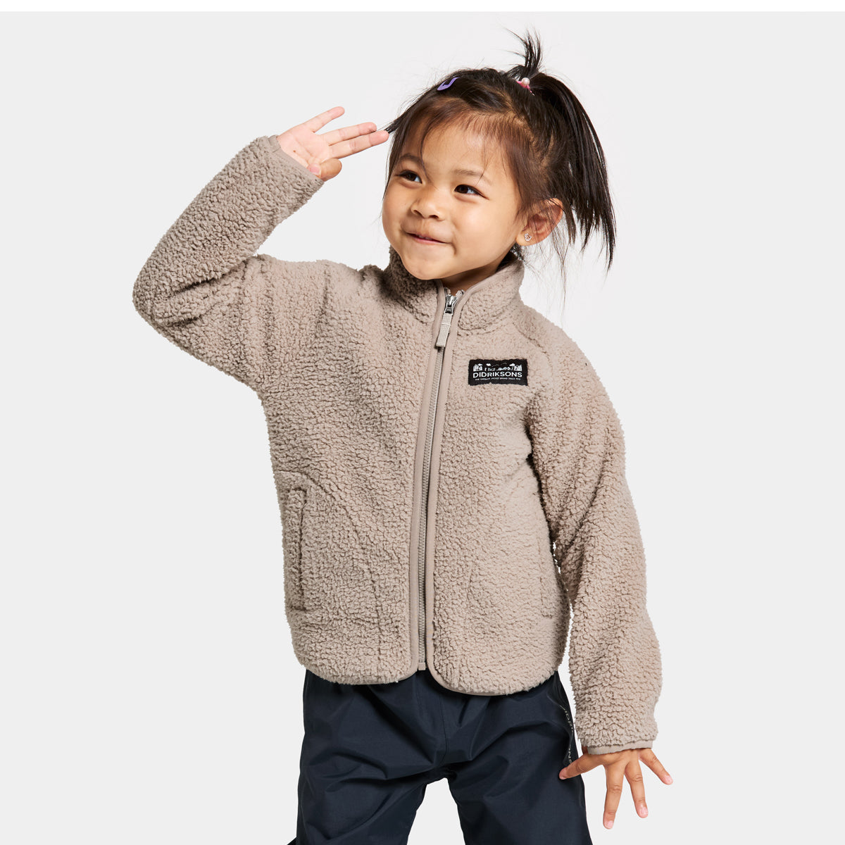 Didriksons Kids Gibbs Fleece Jacket (Beach Beige)