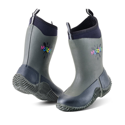 Grubs Muddies Icicle Insulated Rain Boots (Charcoal)