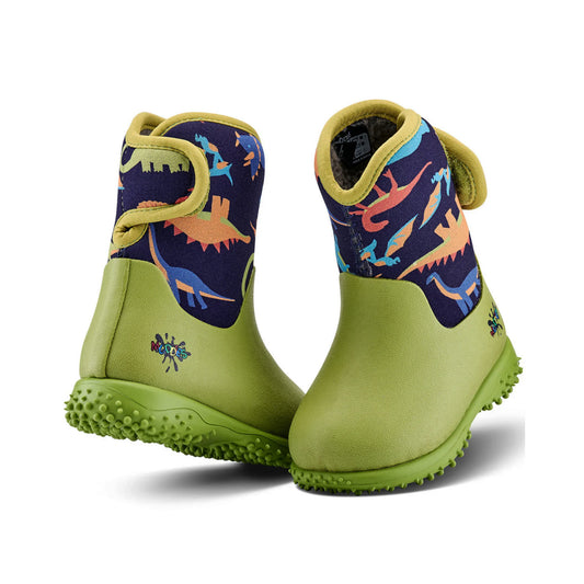 Grubs Muddies Baby Puddle Boots (Dinosaur Lime)