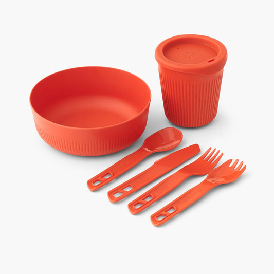 Sea To Summit Dinnerware Set, 6 Piece (Spicy Orange)