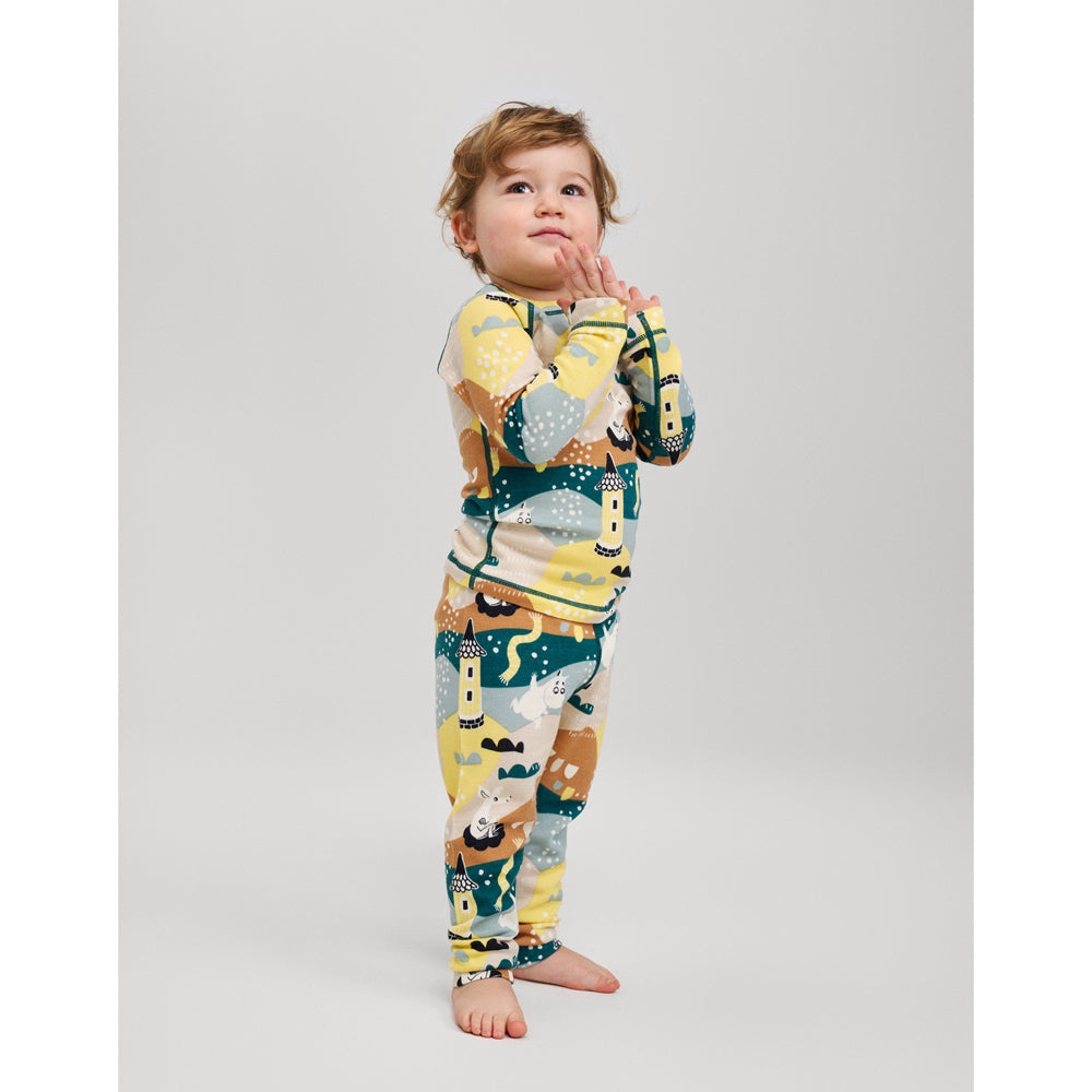 Reima Baby & Kids Moomin Trivsam Merino Thermals (Deeper Green)