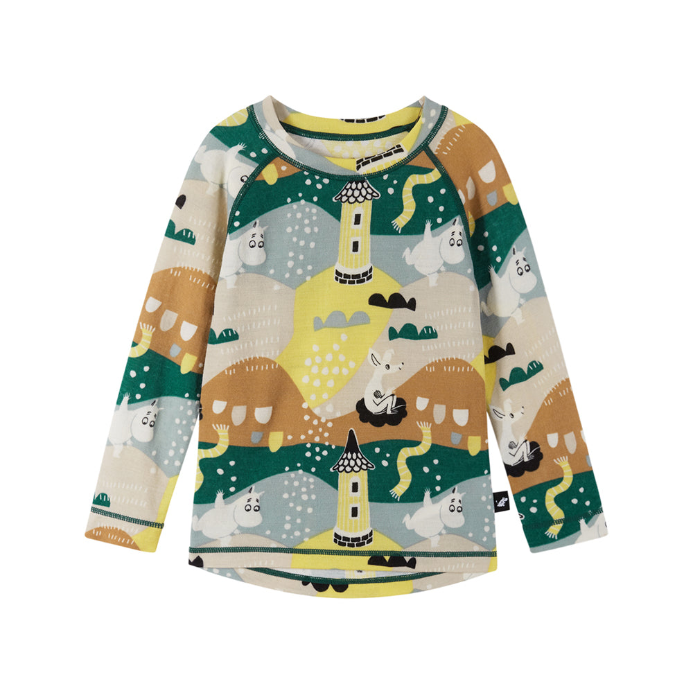 Reima Baby & Kids Moomin Trivsam Merino Thermals (Deeper Green)