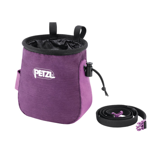 Petzl Saka Chalk Bag and Belt (Violet)