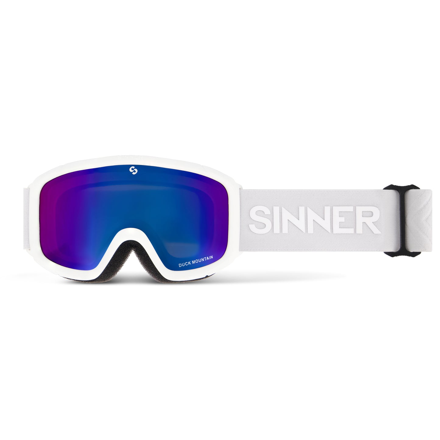 Sinner Duck Mountain Kids Ski Goggles 4 - 10 yrs (White)