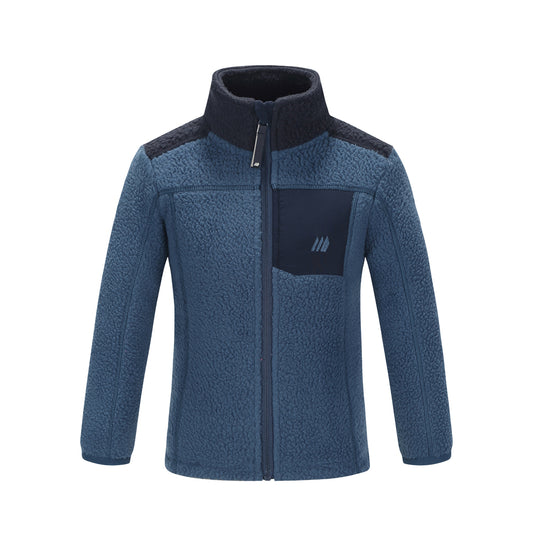 Skogstad Mini Tuva Hi-Pile Fleece Jacket (Dark Denim)