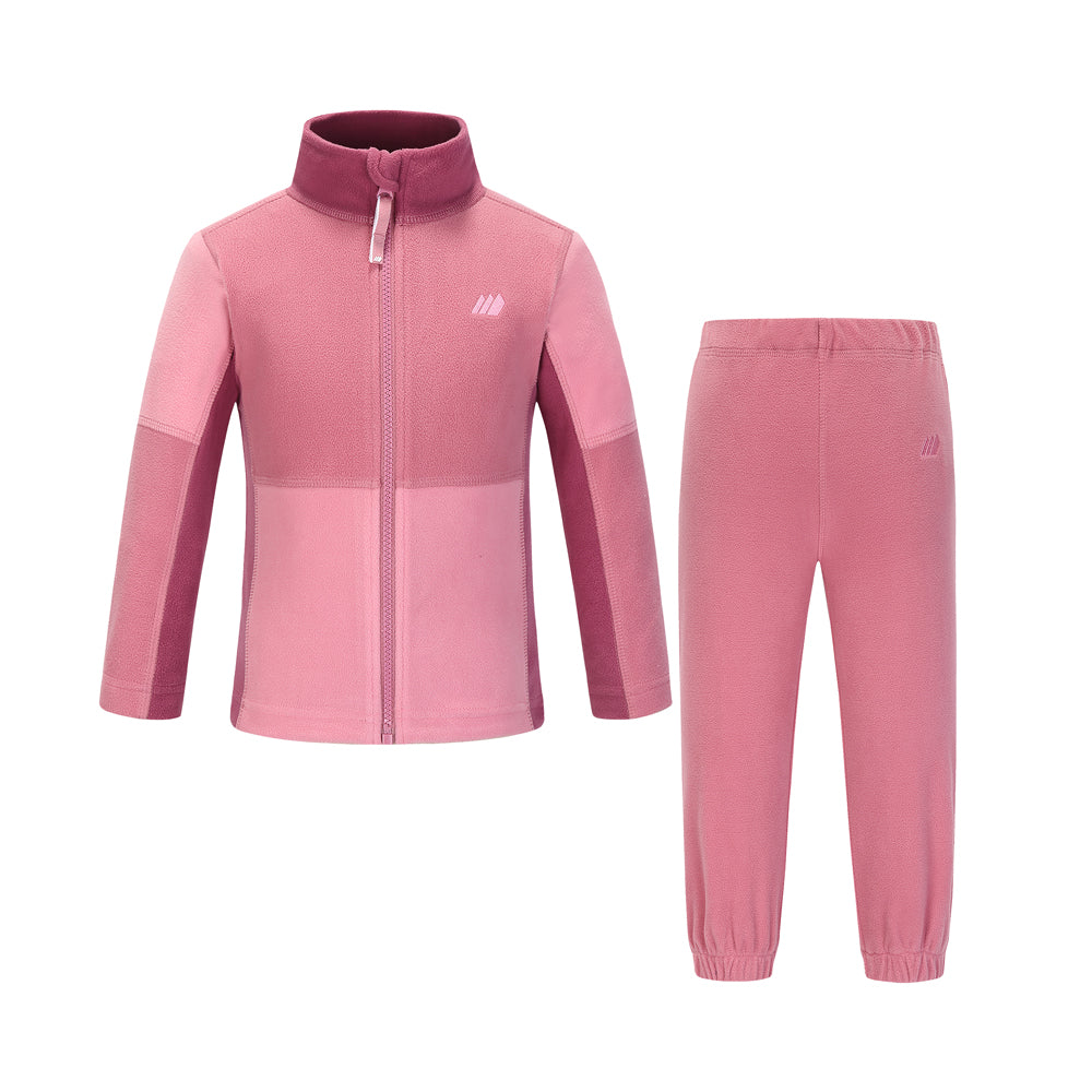 Skogstad Kids' Fongen Fleece Set (Wild Rose)