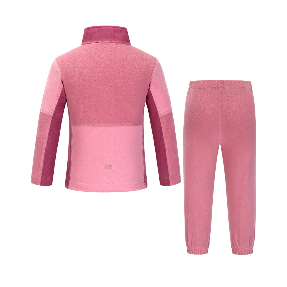 Skogstad Kids' Fongen Fleece Set (Wild Rose)