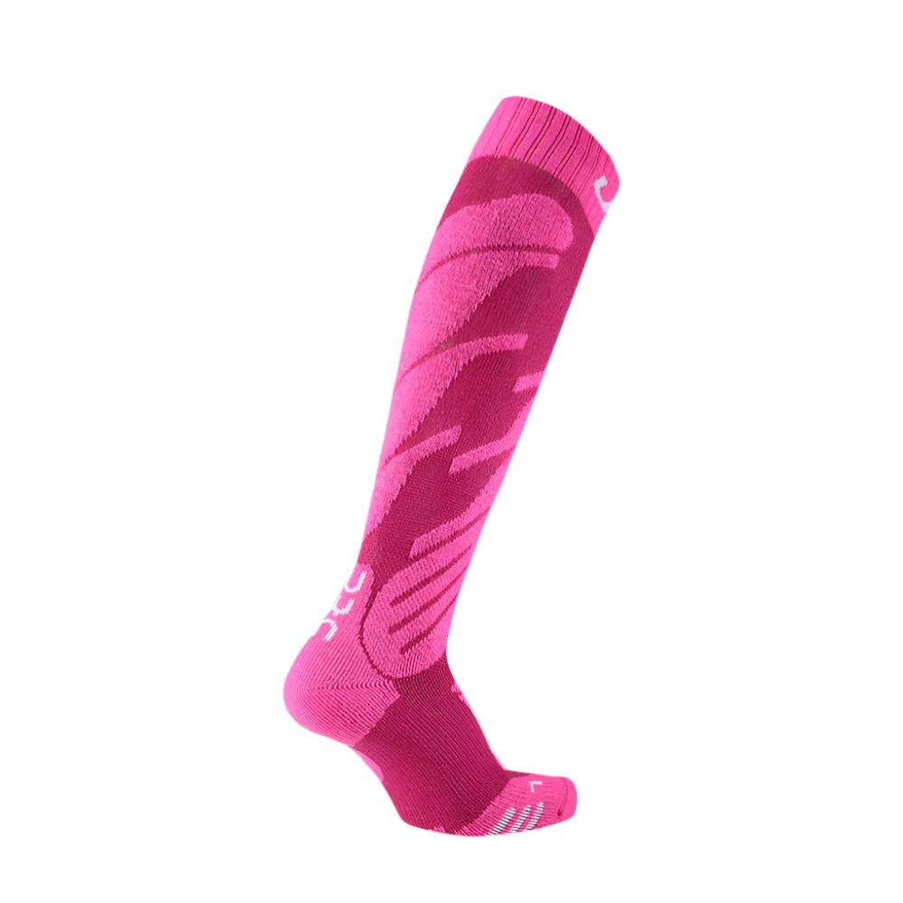 UYN Ski Junior Technical Kids Ski Socks (Pink)