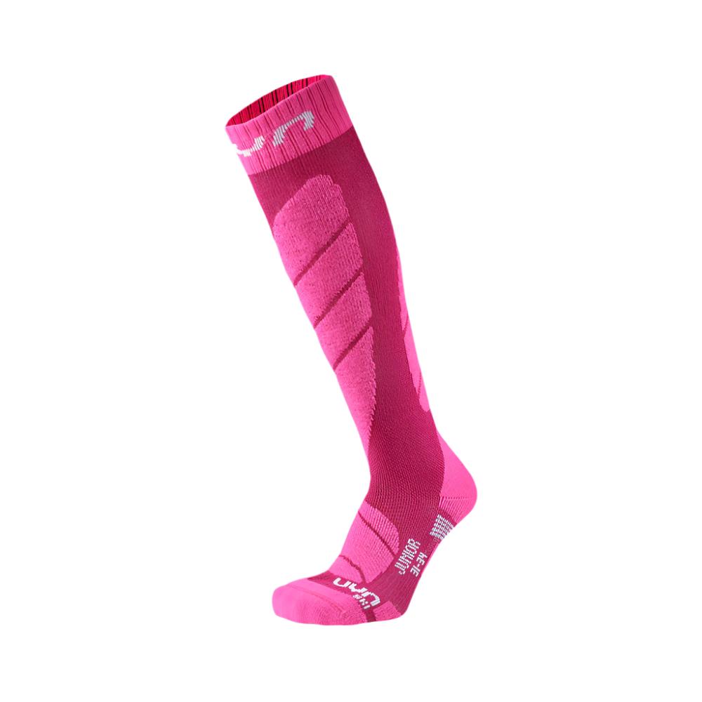 UYN Ski Junior Technical Kids Ski Socks (Pink)