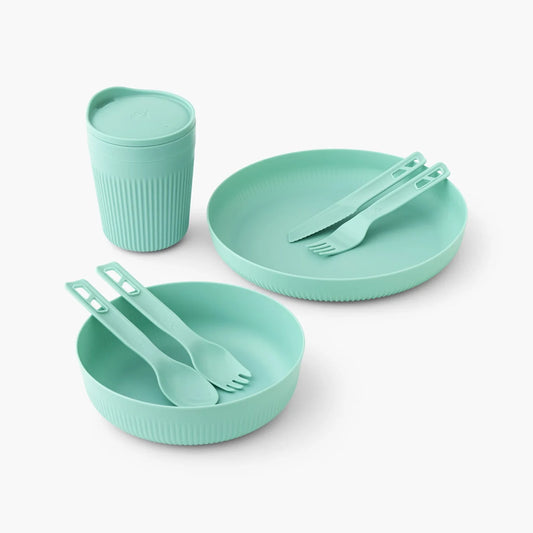 Sea To Summit Dinnerware Set, 7 Piece (Aqua)