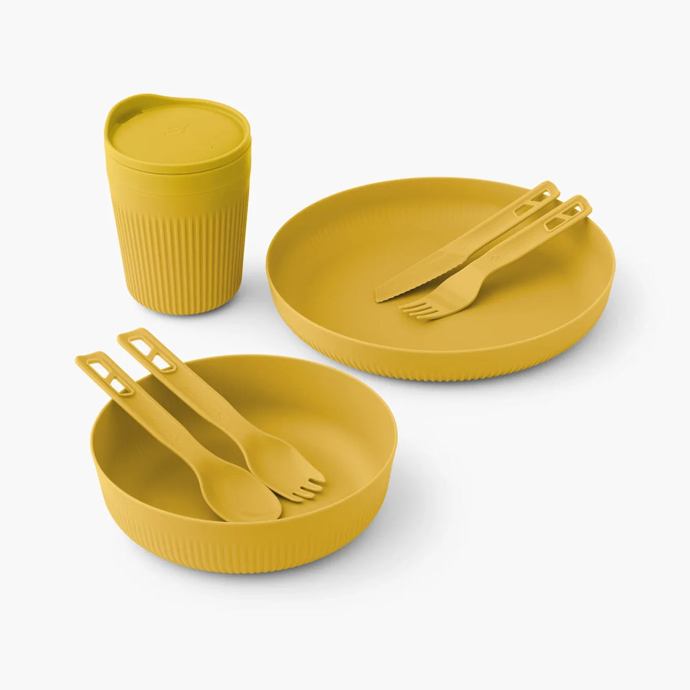 Sea To Summit Dinnerware Set, 7 Piece (Yellow)