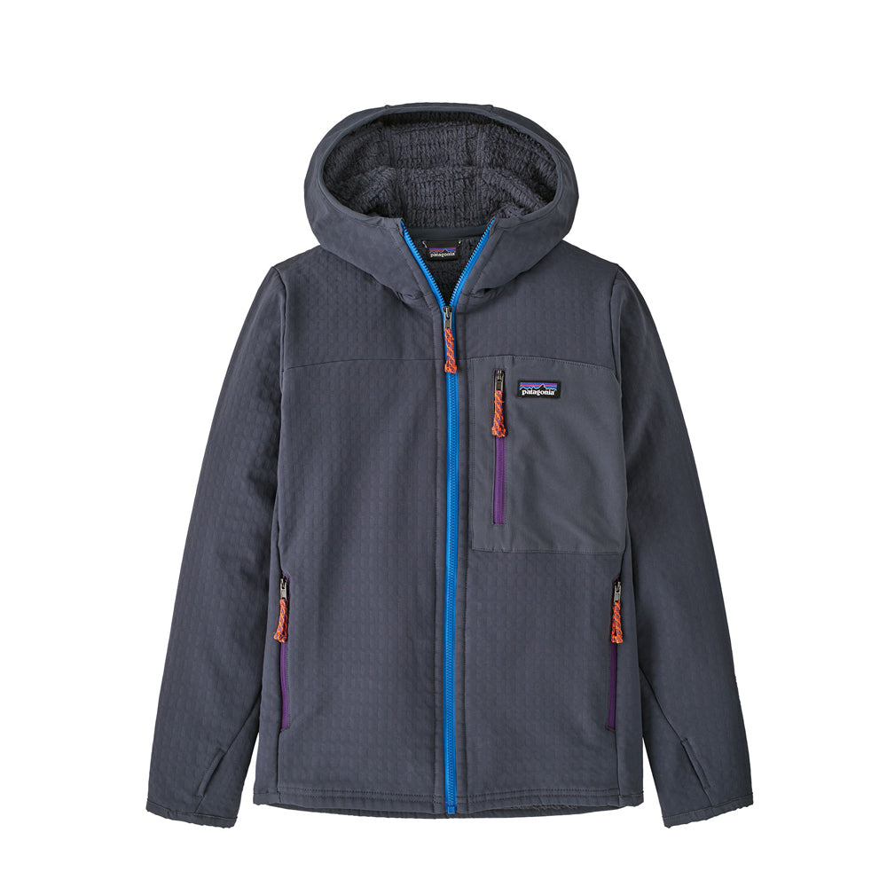 Patagonia Kids' R2 TechFace Hoody (Smolder Blue)