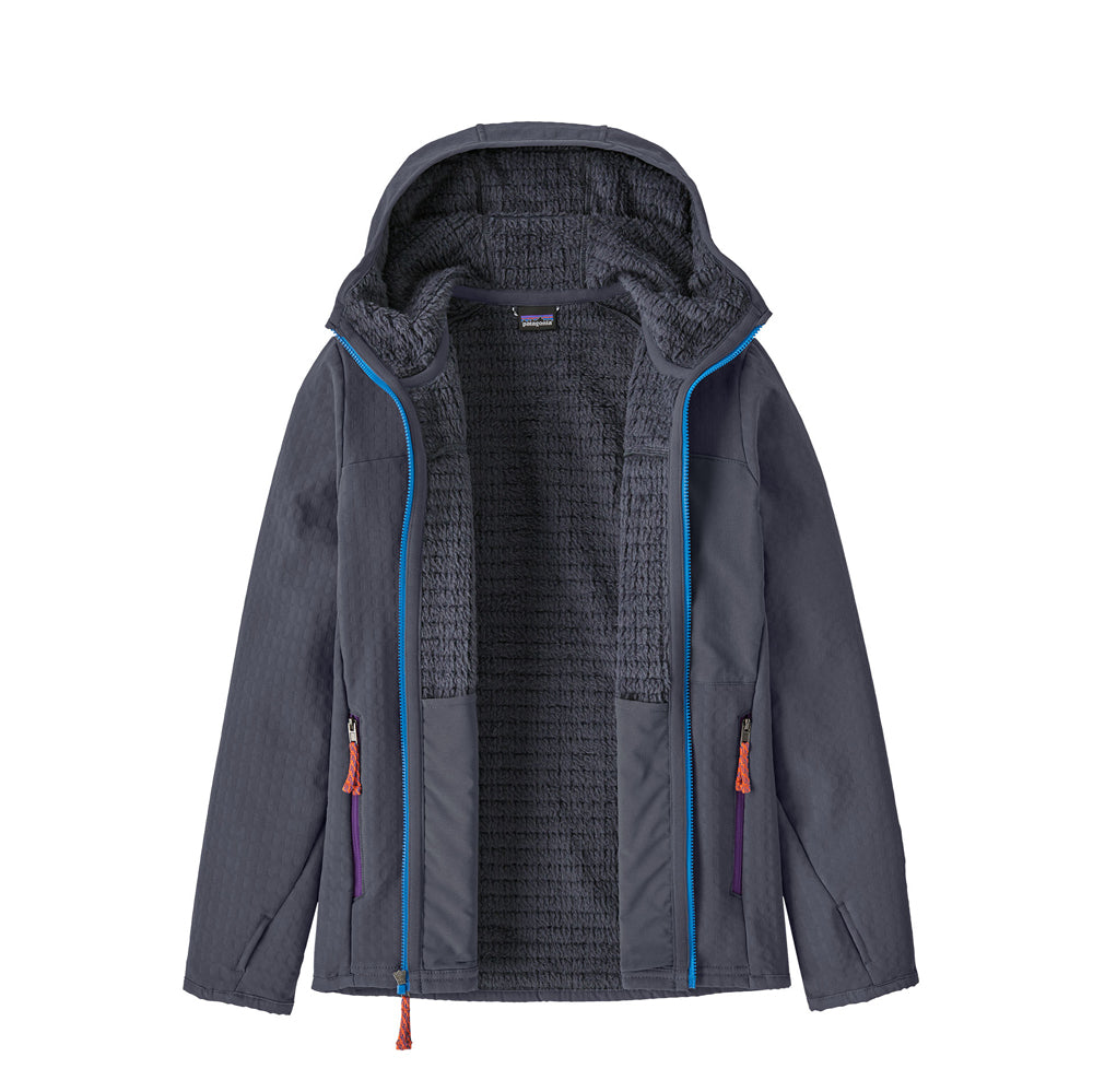 Patagonia Kids' R2 TechFace Hoody (Smolder Blue)