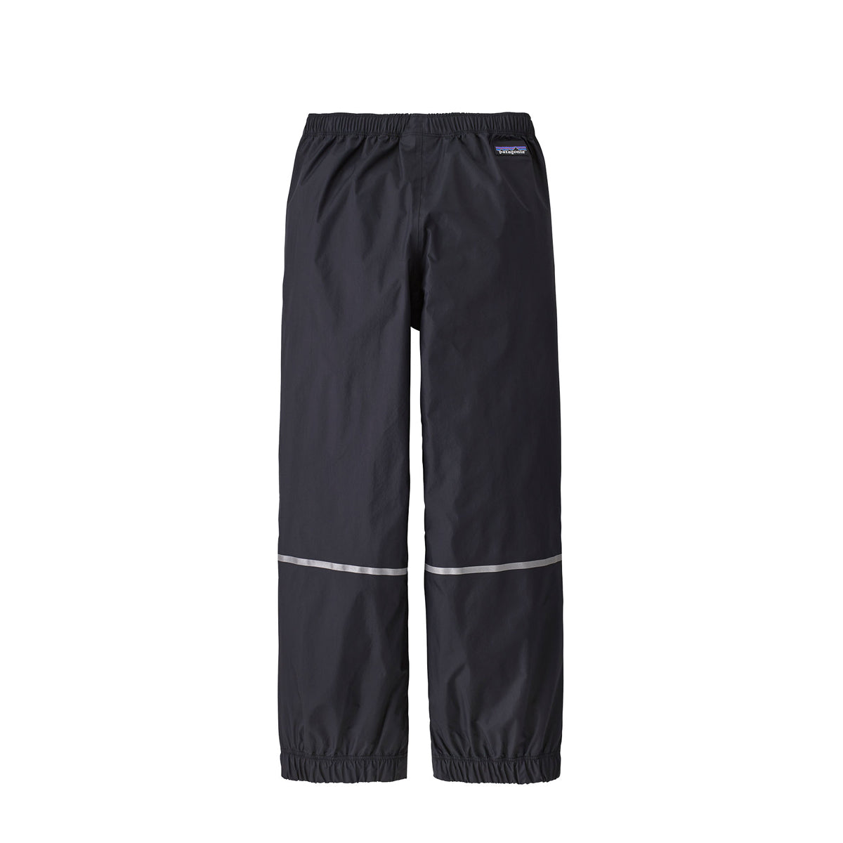 Patagonis kids rain pants, waterproof trousers in black