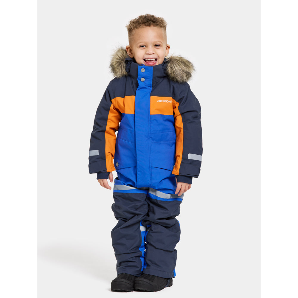 Didriksons Bjarven Kids Ski Coverall (Caribbean Blue)