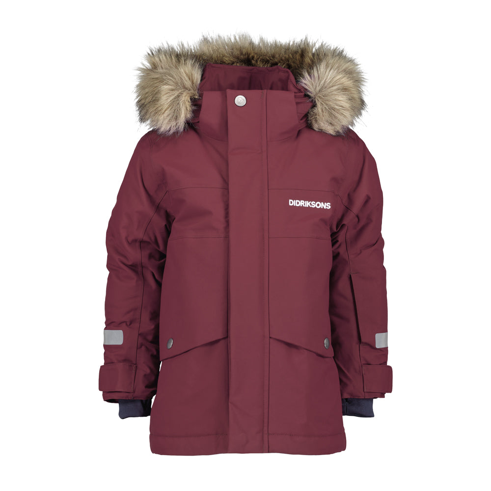 Didriksons Bjärven Kids Parka (Rusty Wine)