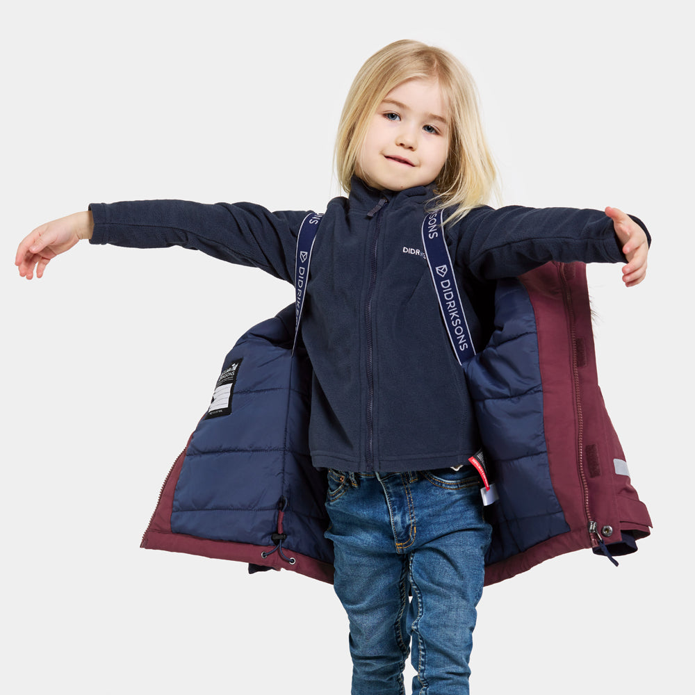 Didriksons Bjärven Kids Parka (Rusty Wine)