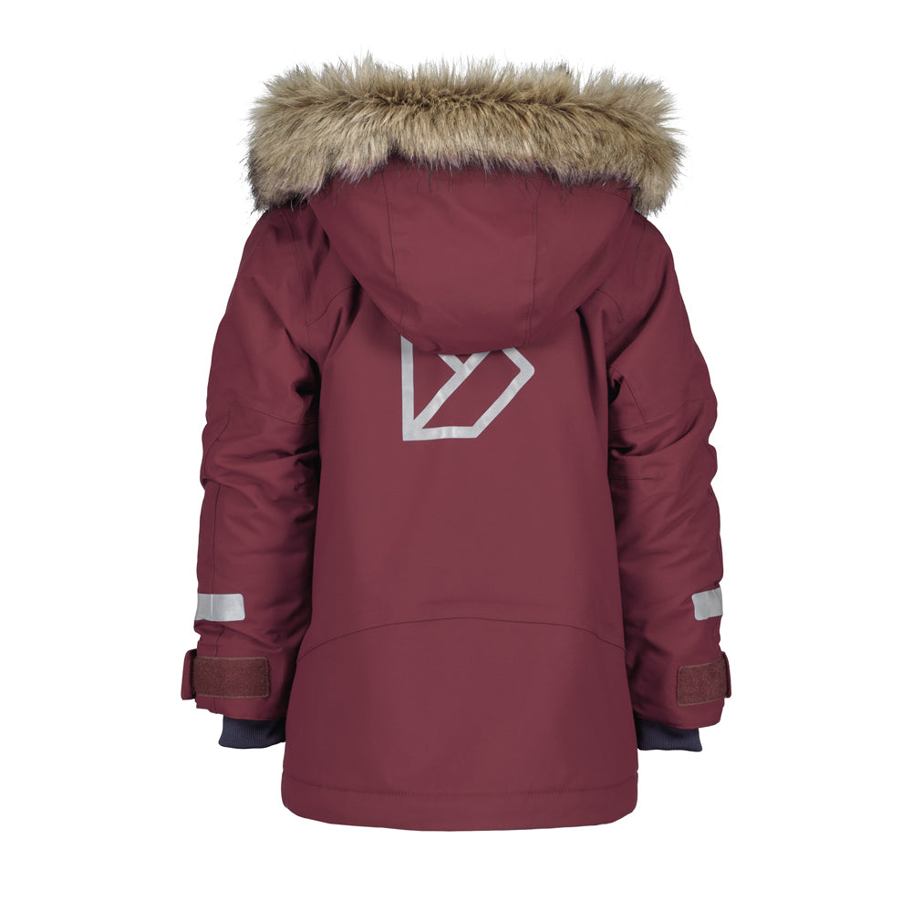 Didriksons Bjärven Kids Parka (Rusty Wine)