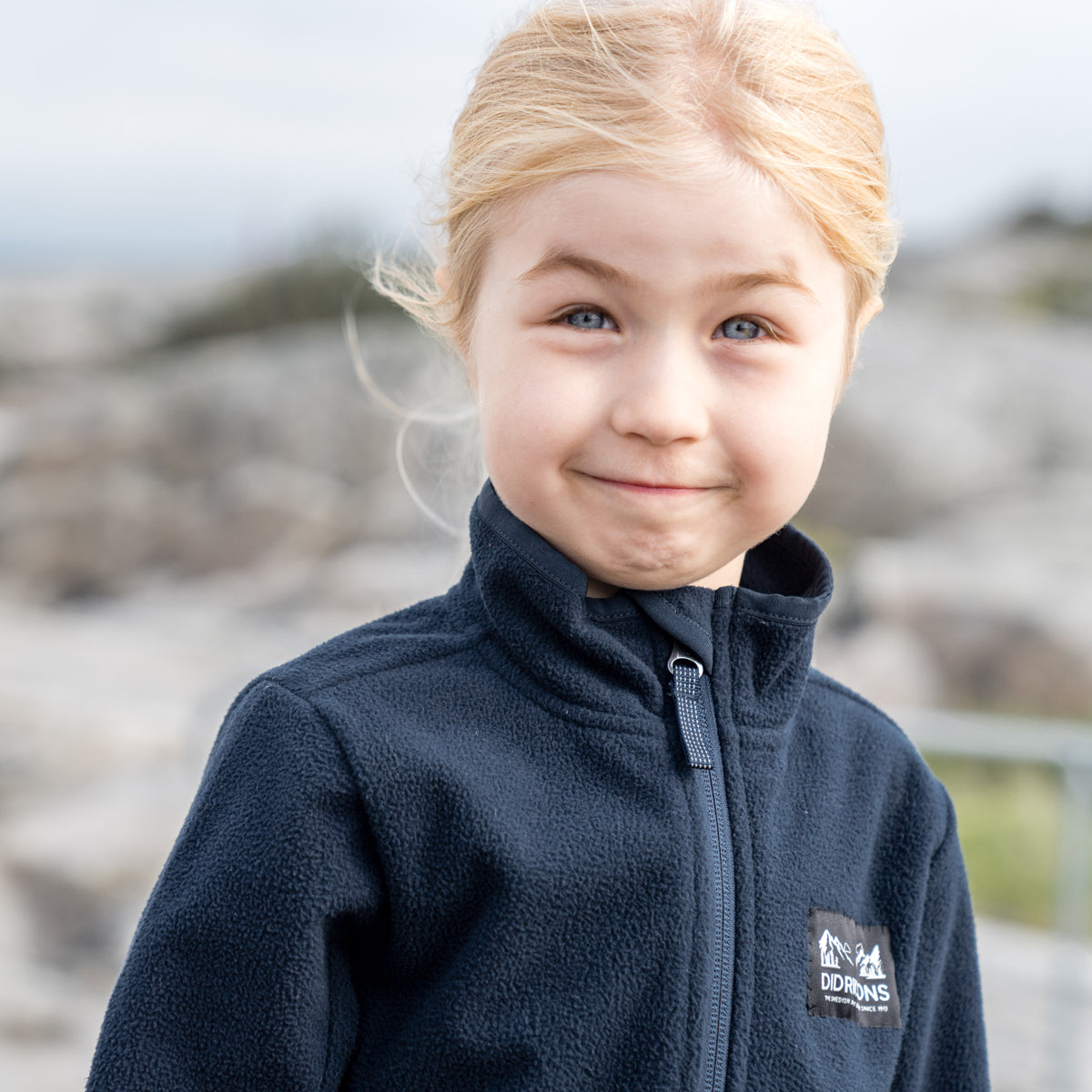 Didriksons Kids Muskot Windproof Jacket (Navy)