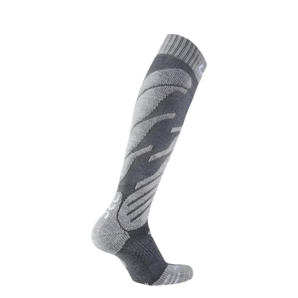 UYN Ski Junior Technical Kids Ski Socks (Grey)