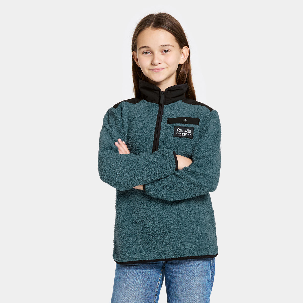 Didriksons Youth Exa Half Zip Fleece (Star Blue)