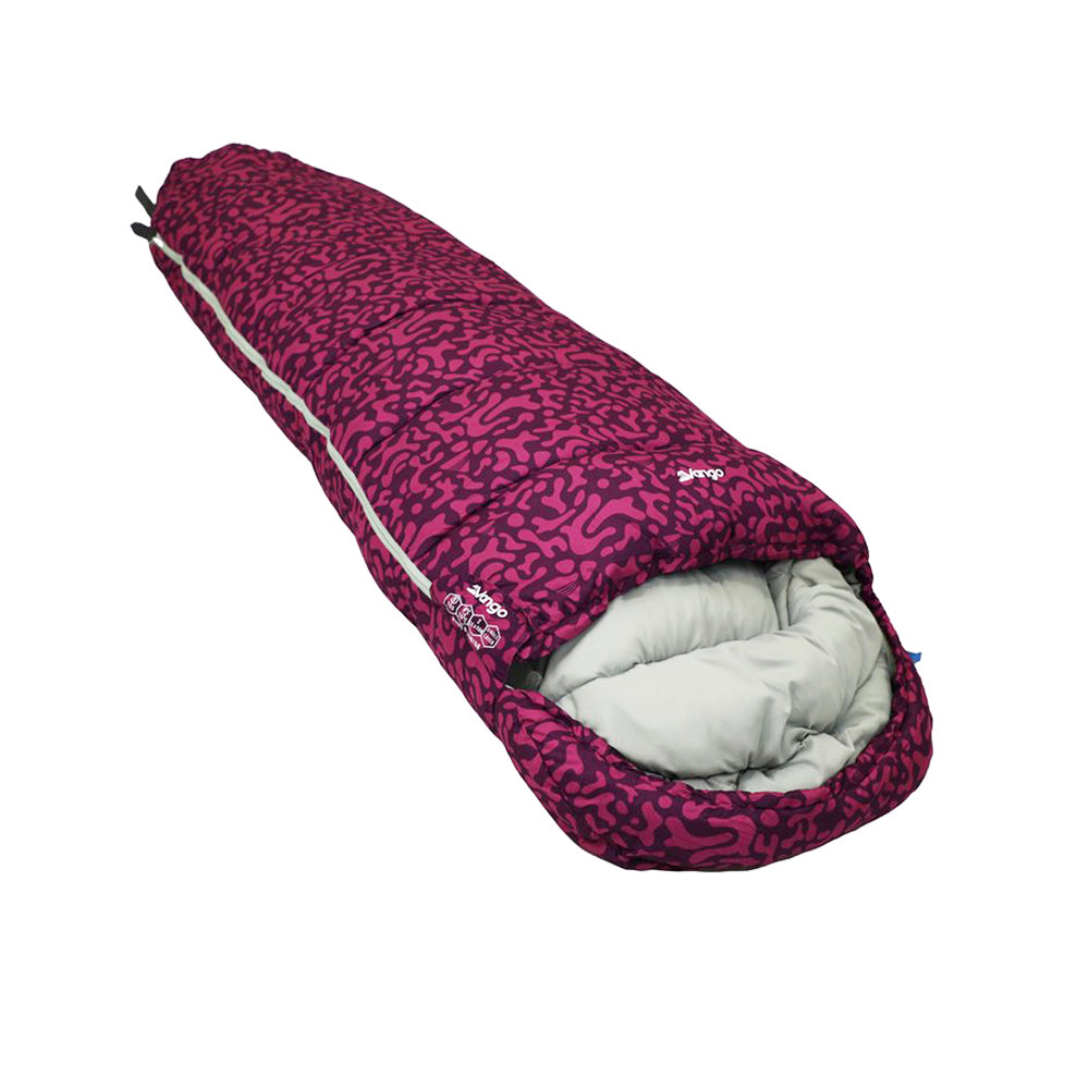 Vango Kanto Junior Kids Sleeping Bag in pink