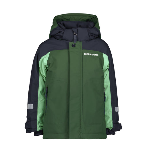 Didriksons Neptun Kids Ski Jacket (Pine Green)