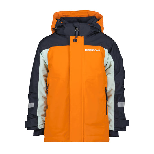 Didriksons Neptun Kids Ski Jacket (Orange Jam)