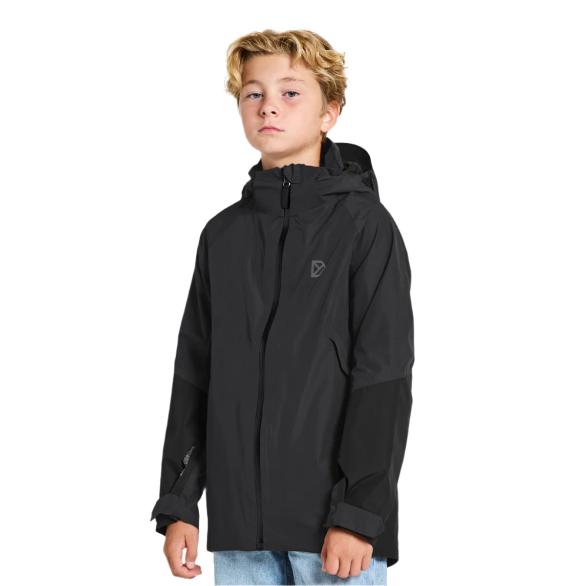 Didrikson Pilort kids waterproof jacket in black