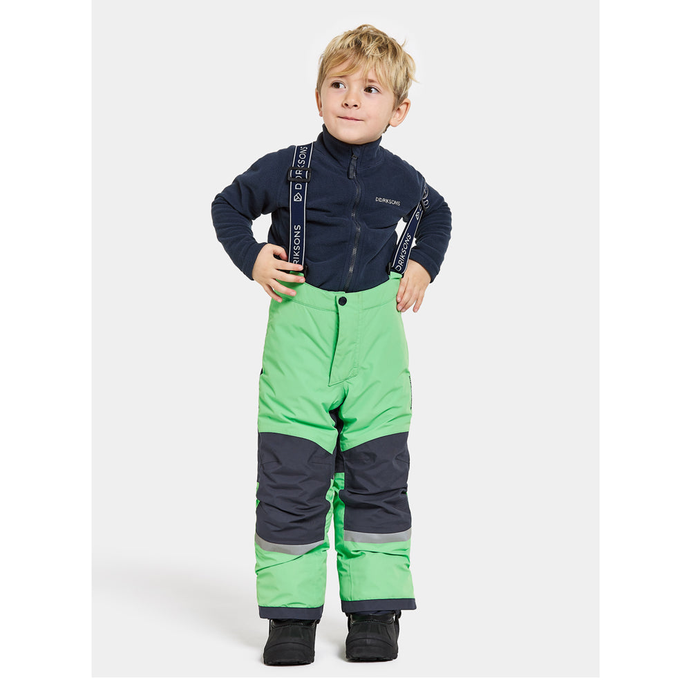 Didriksons Skare Kids Waterproof Insulated Ski Set (Dusty Lime)