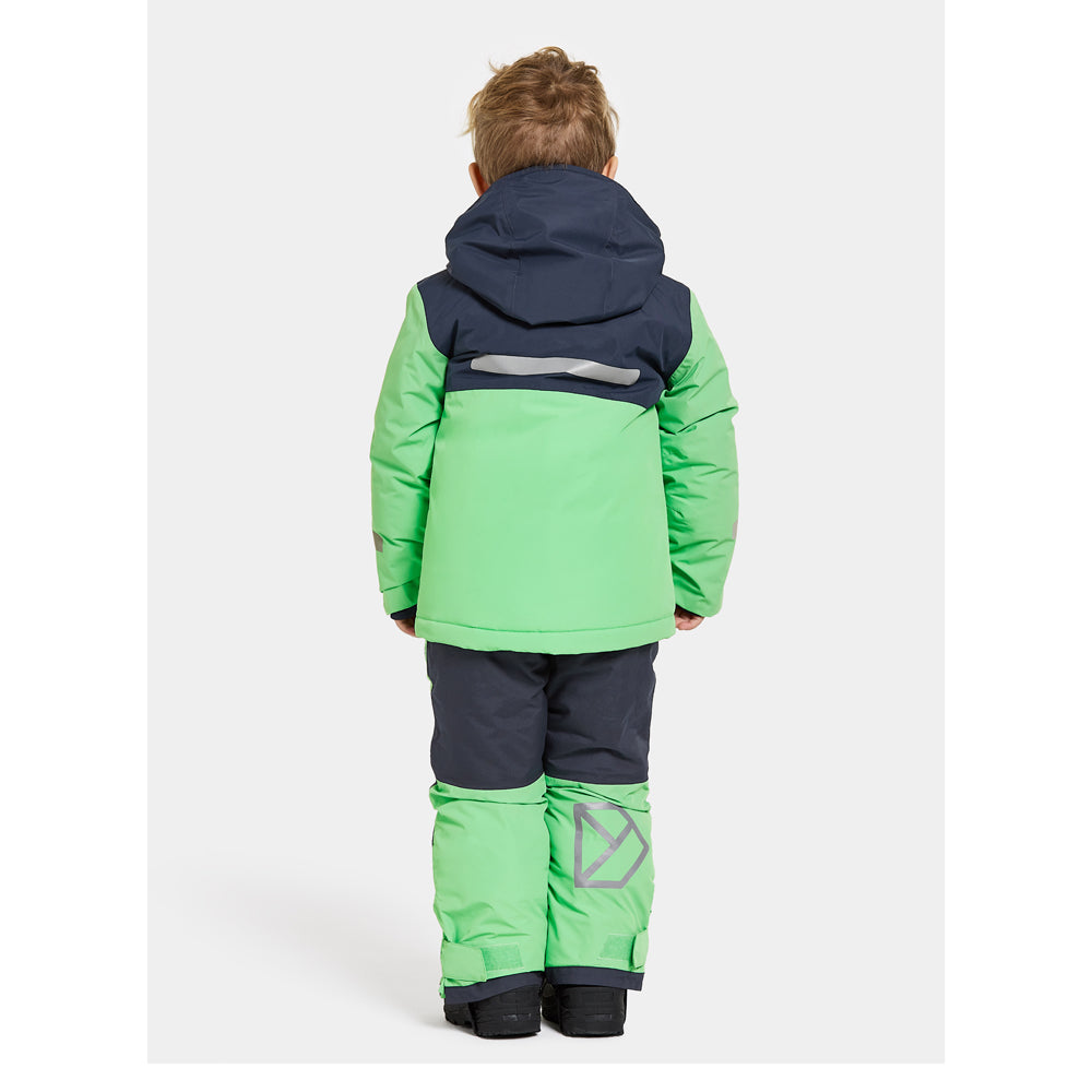 Didriksons Skare Kids Waterproof Insulated Ski Set (Dusty Lime)