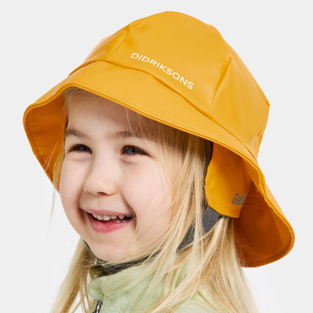 Didriksons Kids Southwest PU Rain Hat (Yellow)