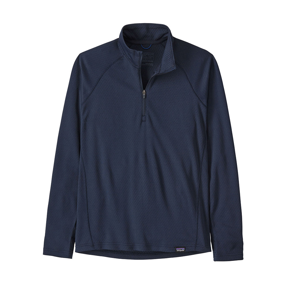 Patagonia Kids Capilene Midweight Zip Neck Thermal Top Navy